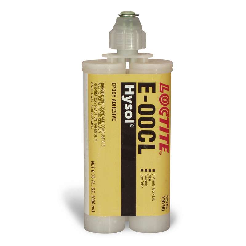 LOCTITE® HYSOL® E-00CL™ Epoxy Structural Adhesive, Clear, 200mL Dual Cartridge